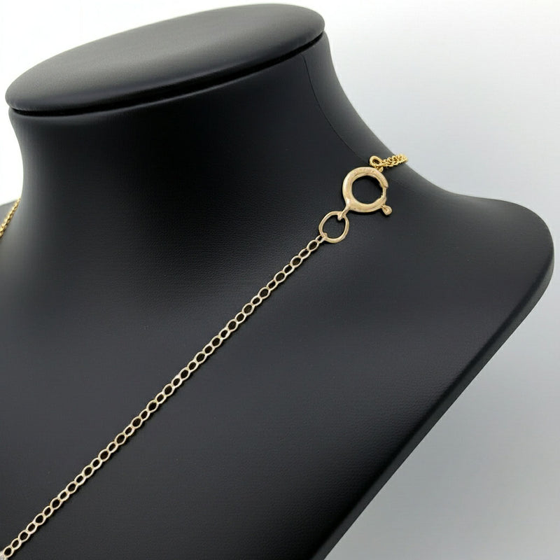 Cable Chain Gold - 1.5mm Clasp View