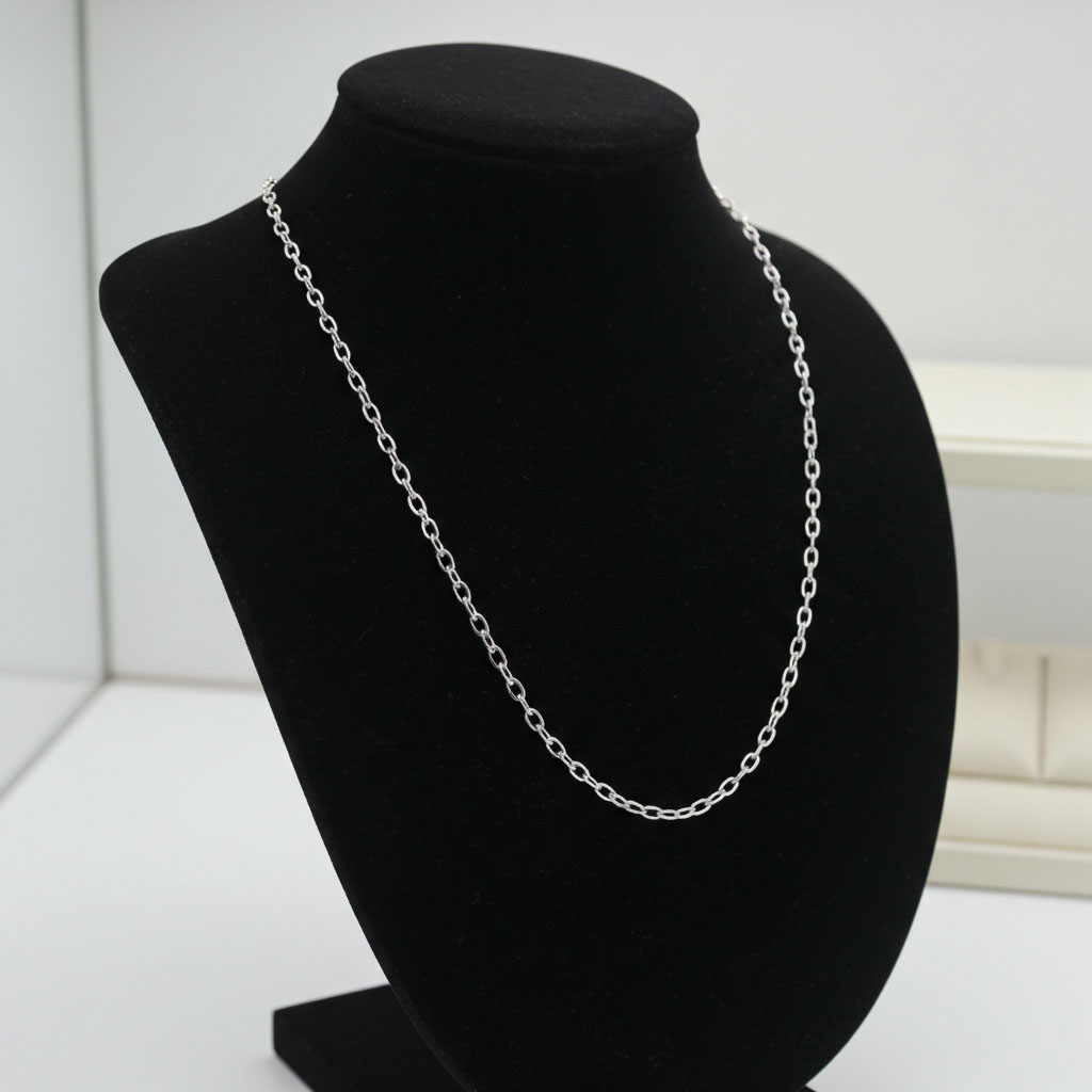 Cable Chain - 1.9mm on Bust Display