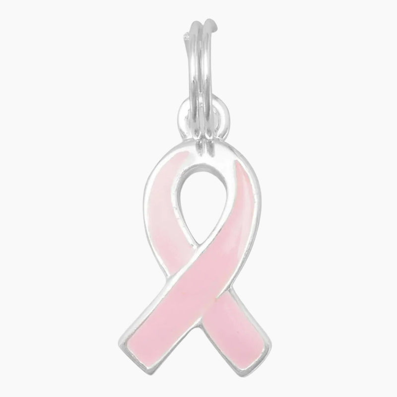 Cancer Awareness Pink Ribbon Charm