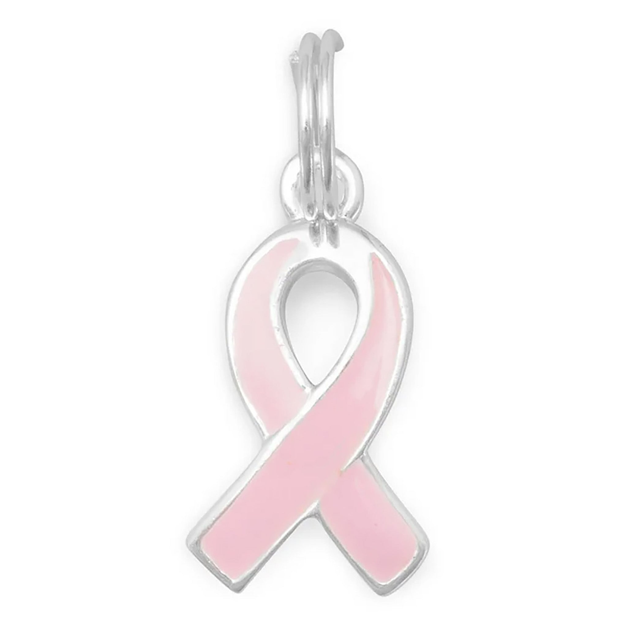 Cancer Awareness Pink Ribbon Charm