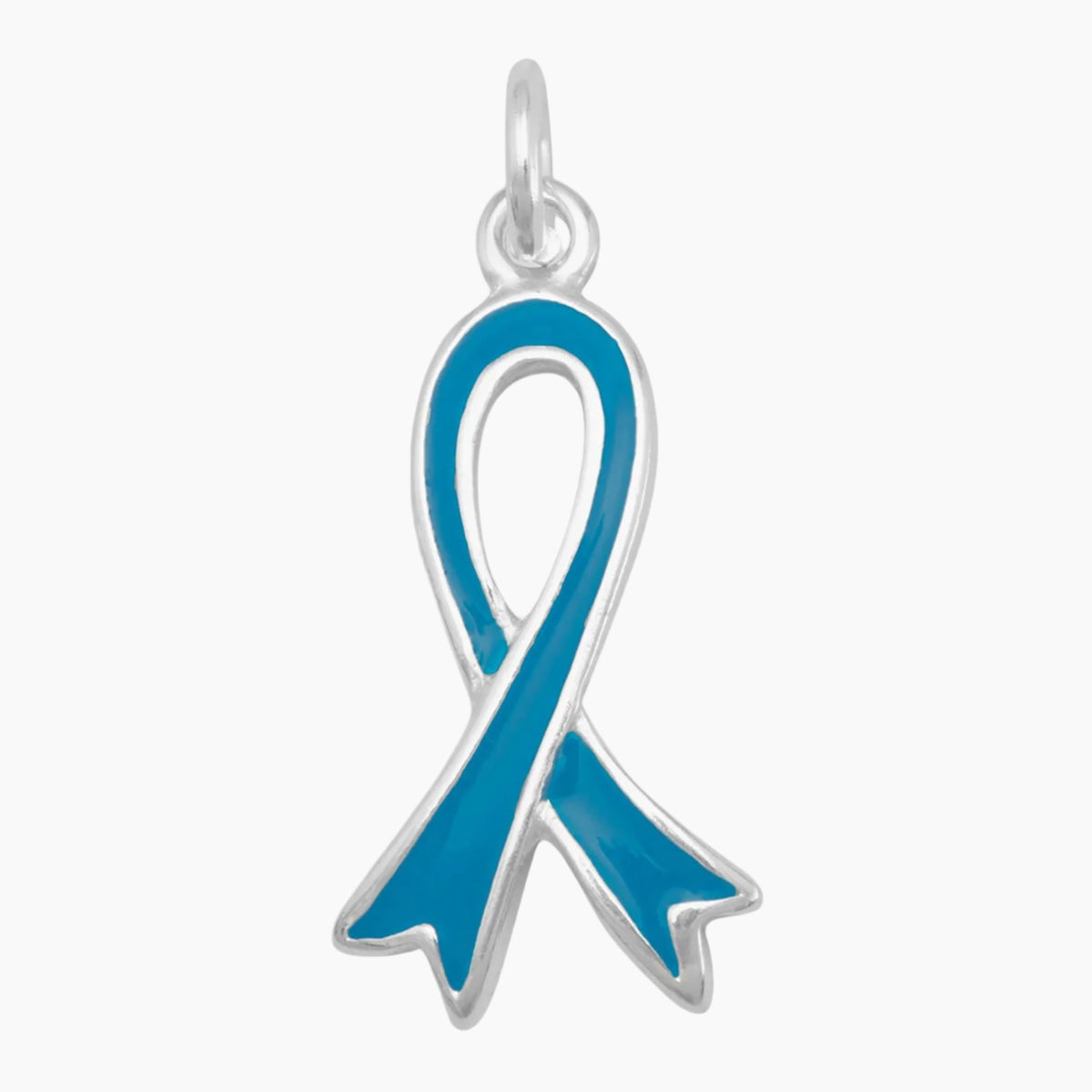 Cancer Awareness Teal Ribbon Charm