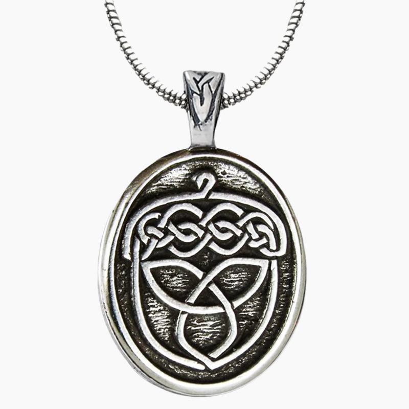 Celtic Acorn Design Pendant Necklace