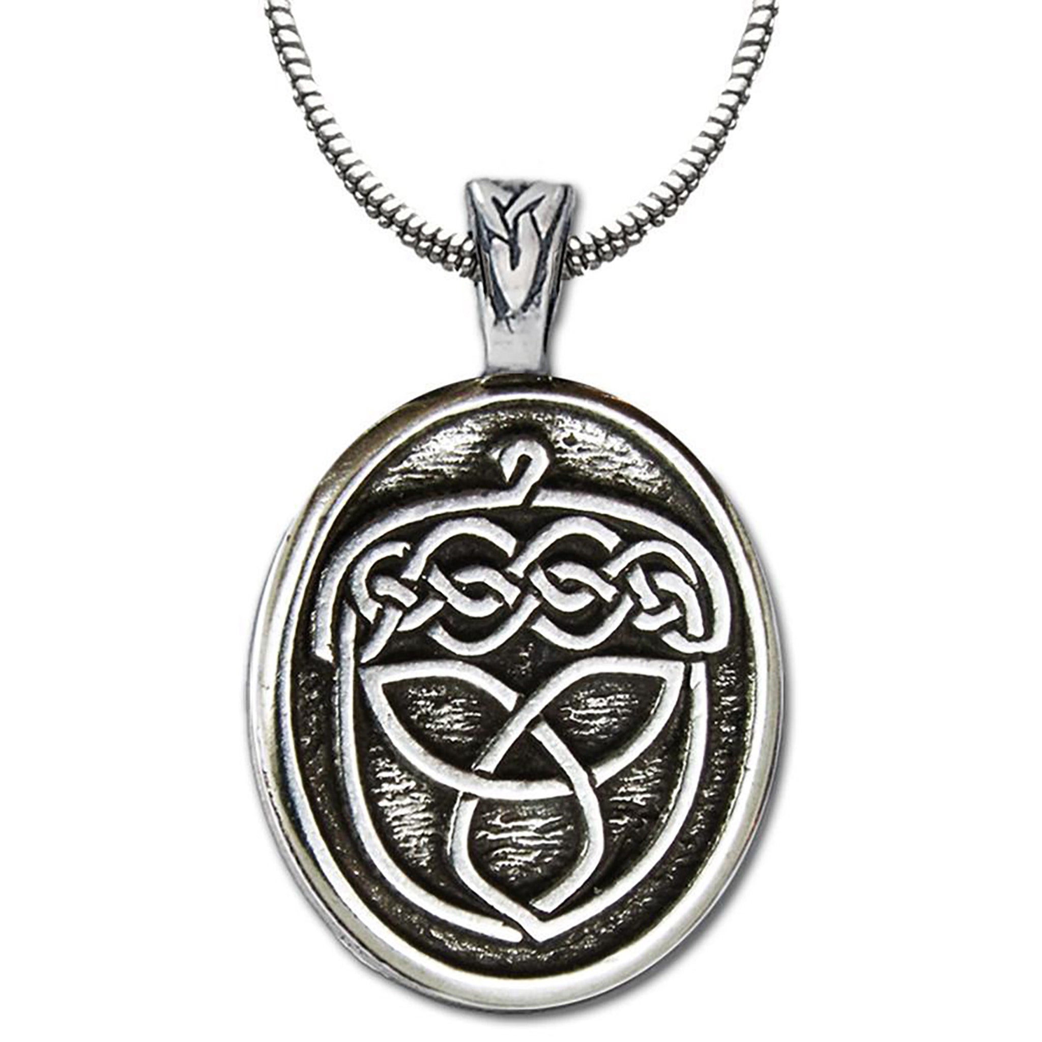 Celtic Acorn Design Pendant Necklace