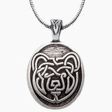 Celtic Bear Design Pendant Necklace