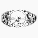 Celtic Claddagh Triskele Knot Ring