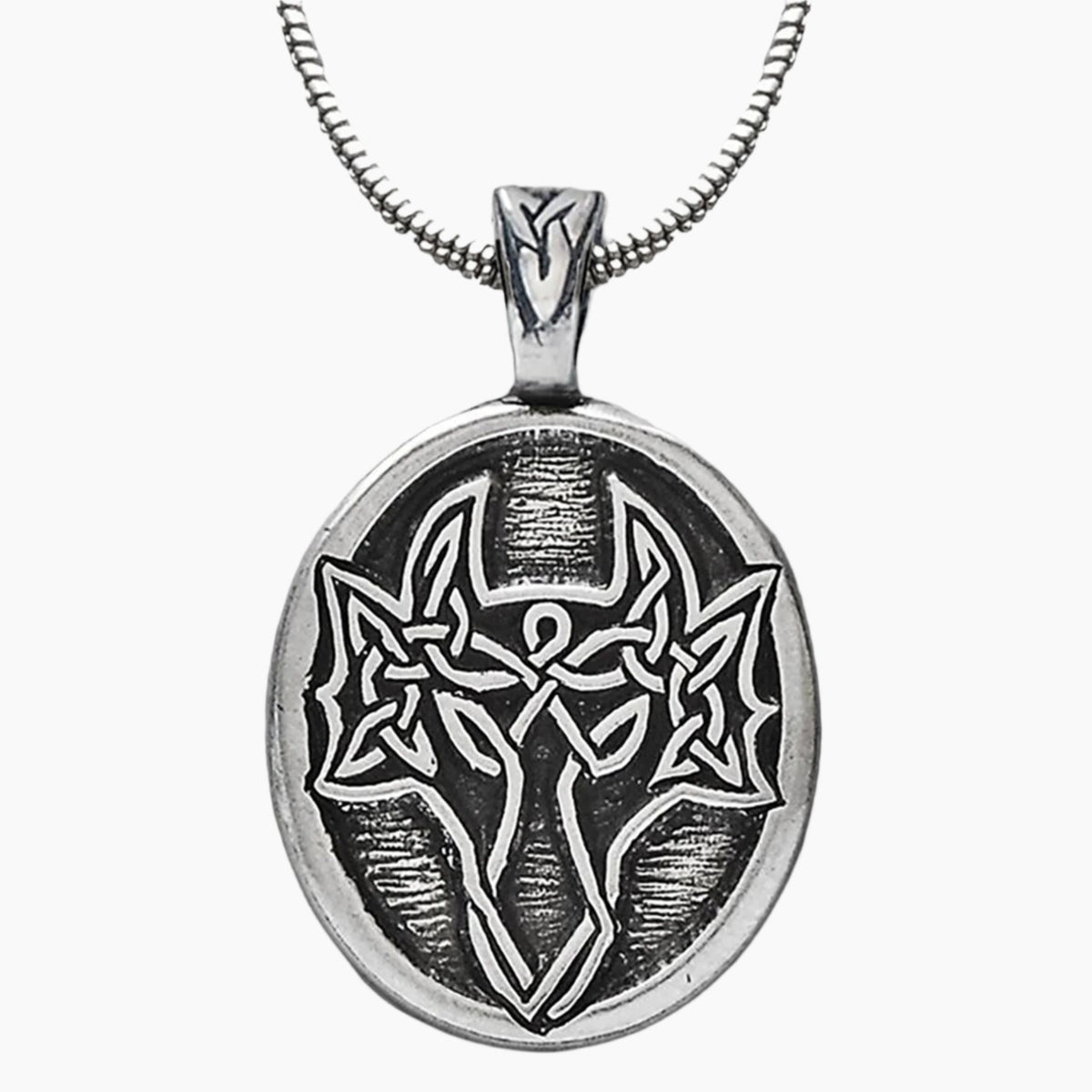 Celtic Dragon Design Pendant Necklace