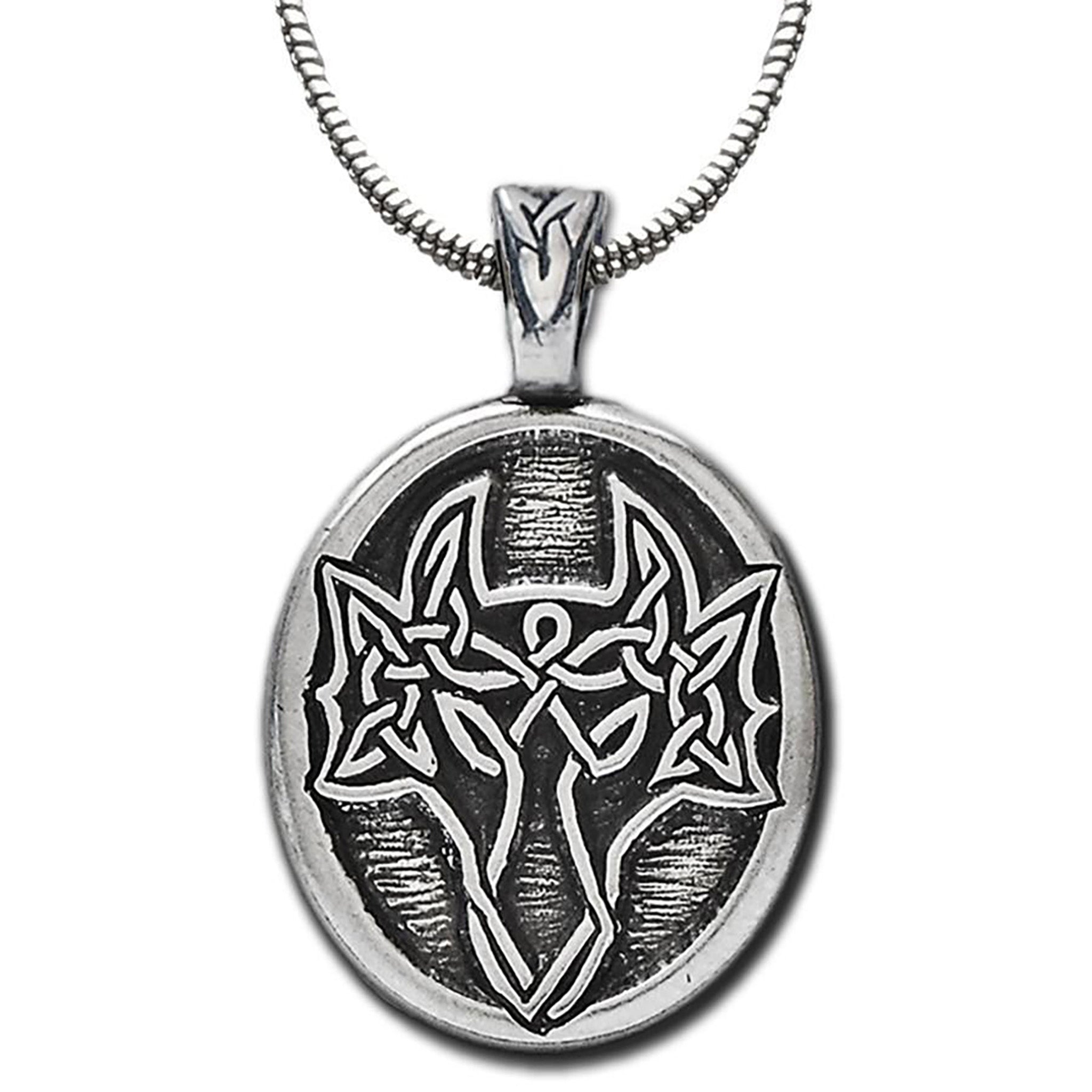 Celtic Dragon Design Pendant Necklace