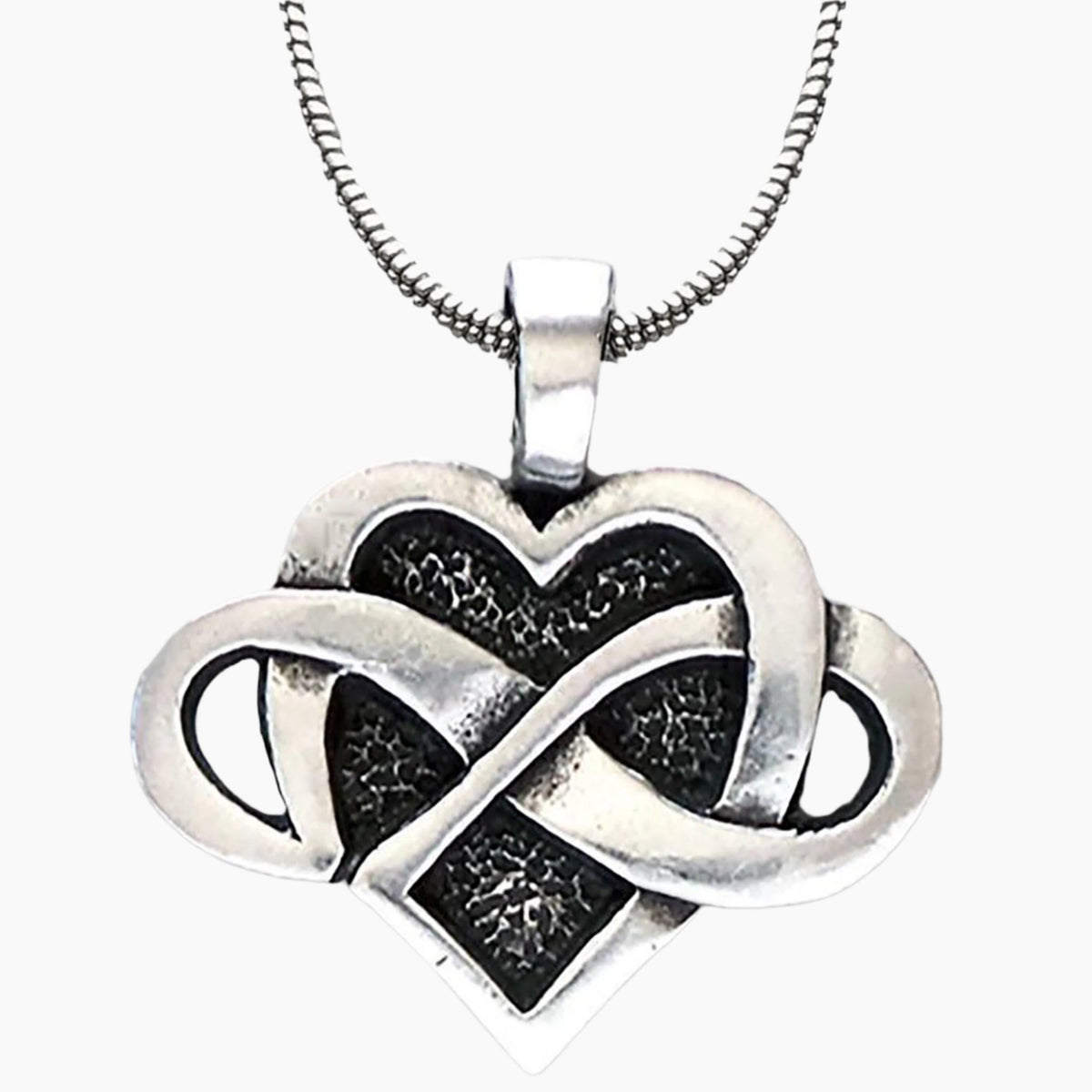 Celtic Infinite Heart Pendant Necklace