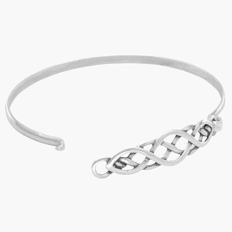 Celtic Knot Bangle Bracelet Open