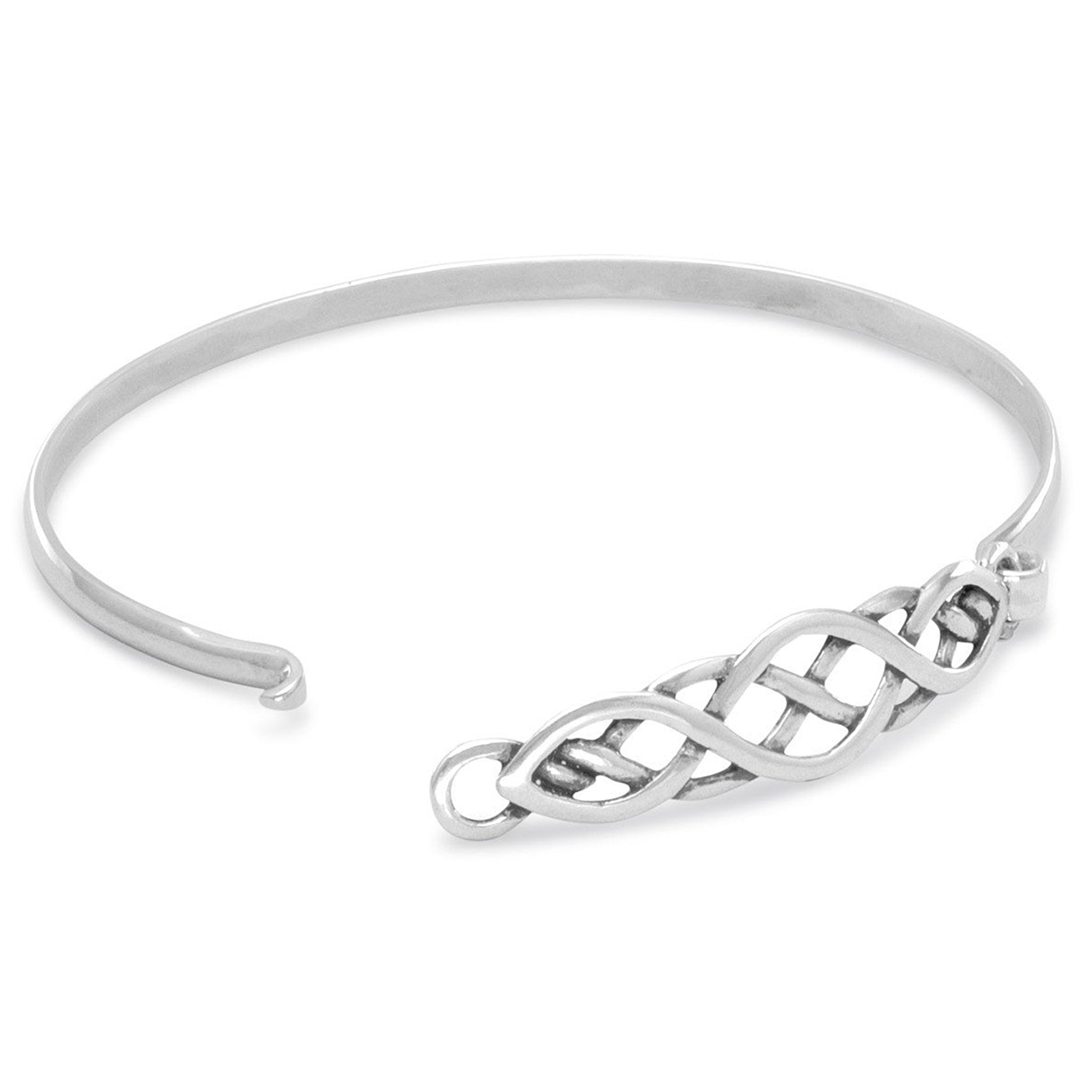 Celtic Knot Bangle Bracelet Open