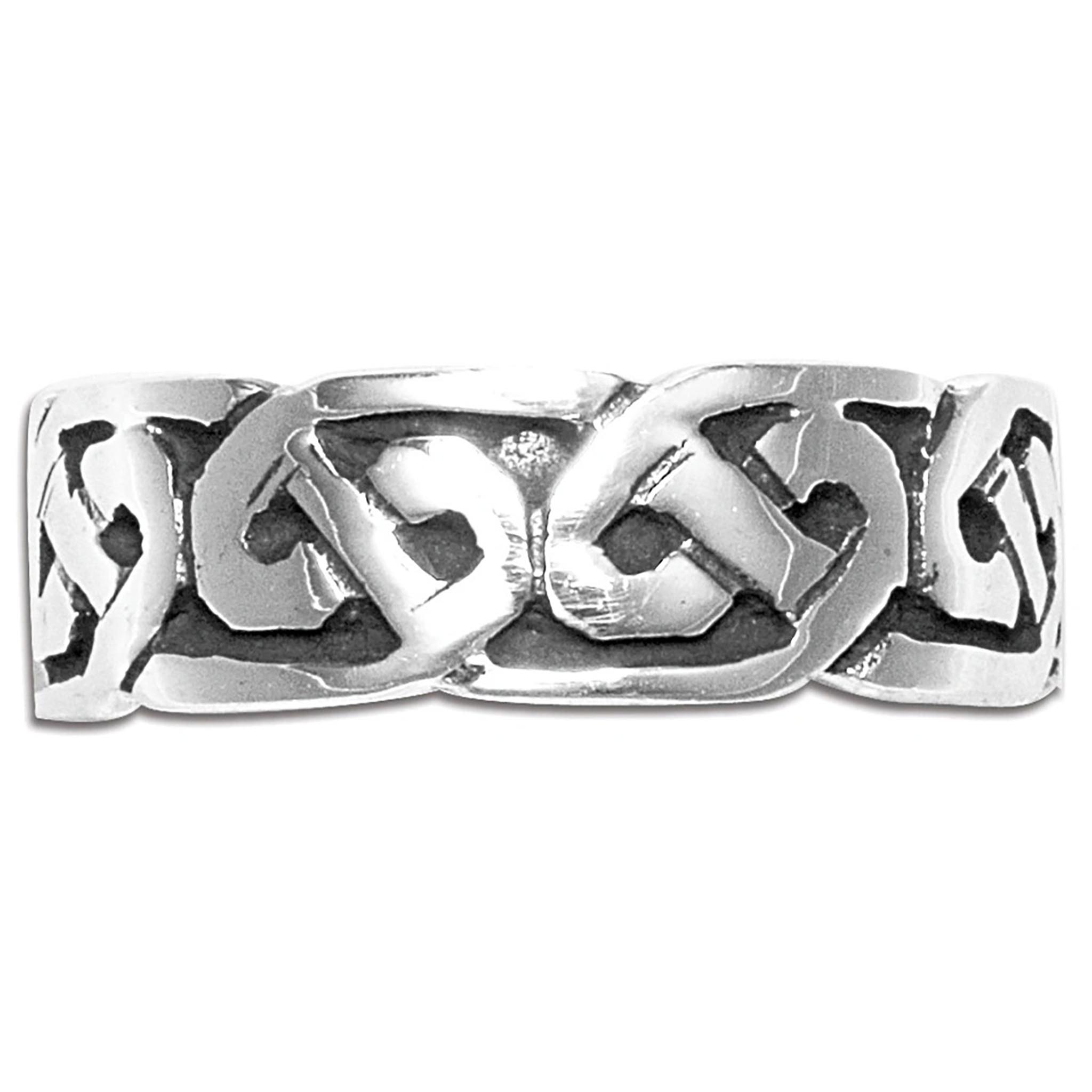 Celtic Oxidized Sailor's Knot Ring