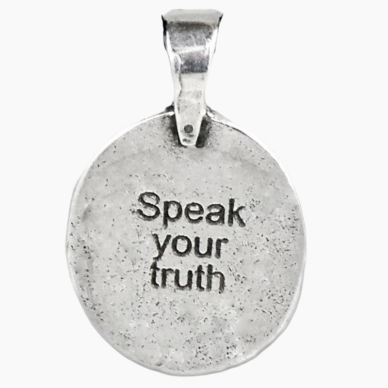 Celtic Raven Design Pendant Necklace Inscription