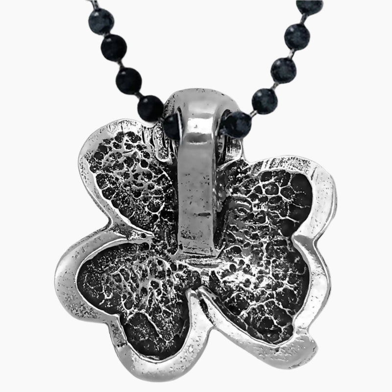 Celtic Shamrock Pendant Necklace Back