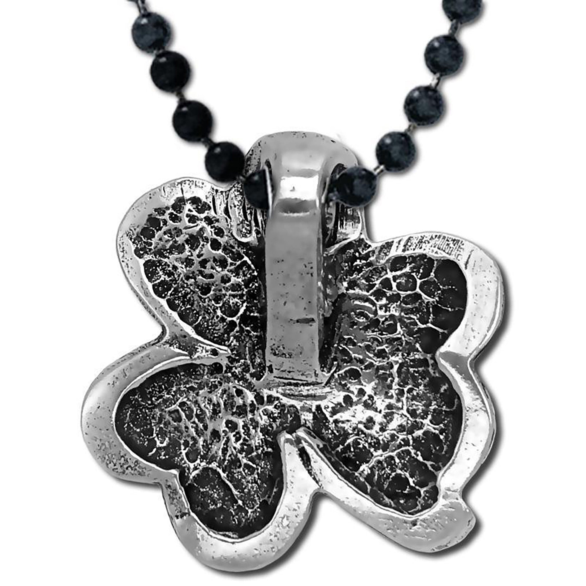 Celtic Shamrock Pendant Necklace Back