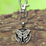Celtic Spiral Luna Moth Design Bag Charm