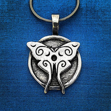 Celtic Spirals Luna Moth Design Pendant Necklace Example