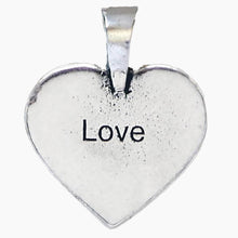 Celtic Triquetra Heart Pendant Necklace Inscription