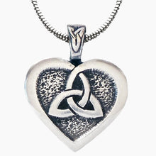 Celtic Triquetra Heart Pendant Necklace