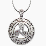 Celtic Triskele Pendant Necklace