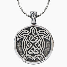 Celtic Turtle Design Pendant Necklace