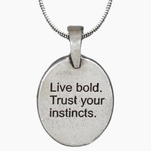 Celtic Wolf Design Pendant Necklace Inscription