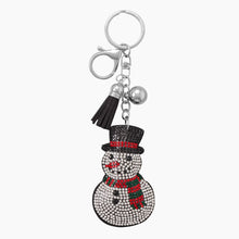 Charming Snowman Crystal Bag Charm