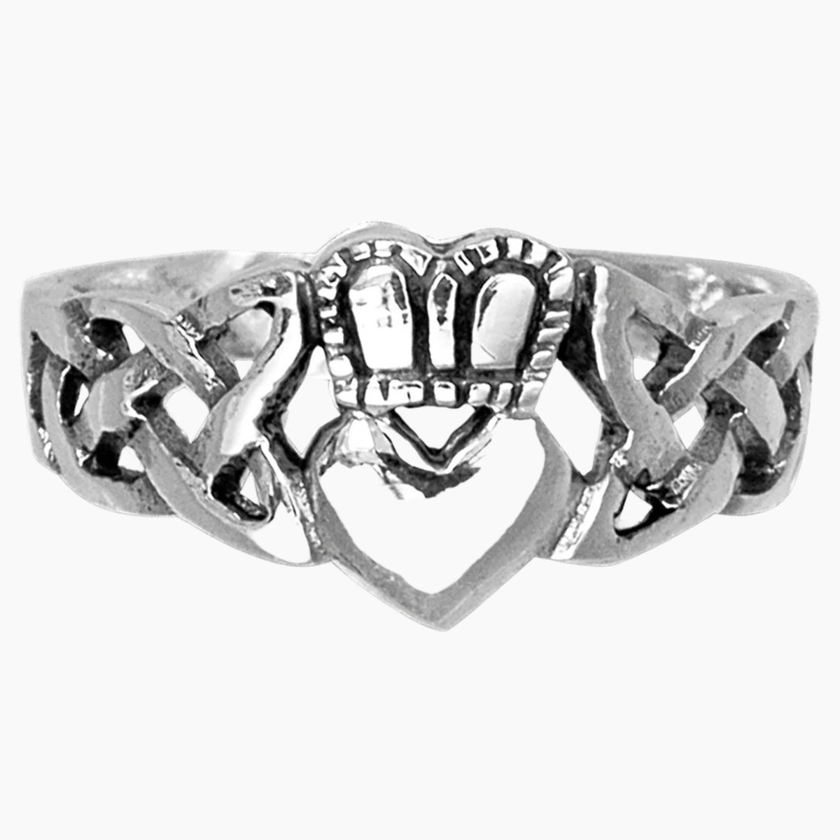 Classic Celtic Claddagh Knot Ring
