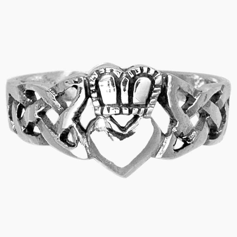 Classic Celtic Claddagh Knot Ring