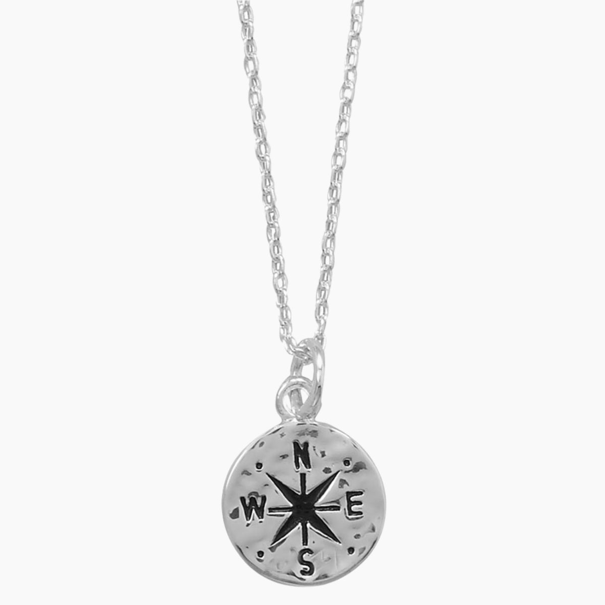 Compass Disk Necklace