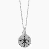 Compass Disk Necklace
