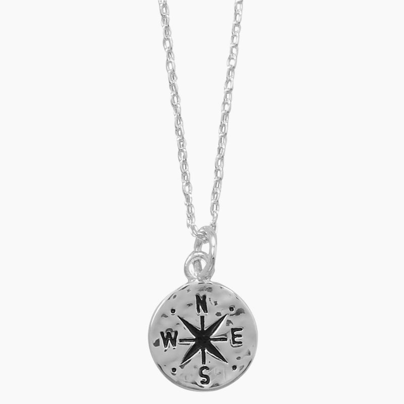Compass Disk Necklace