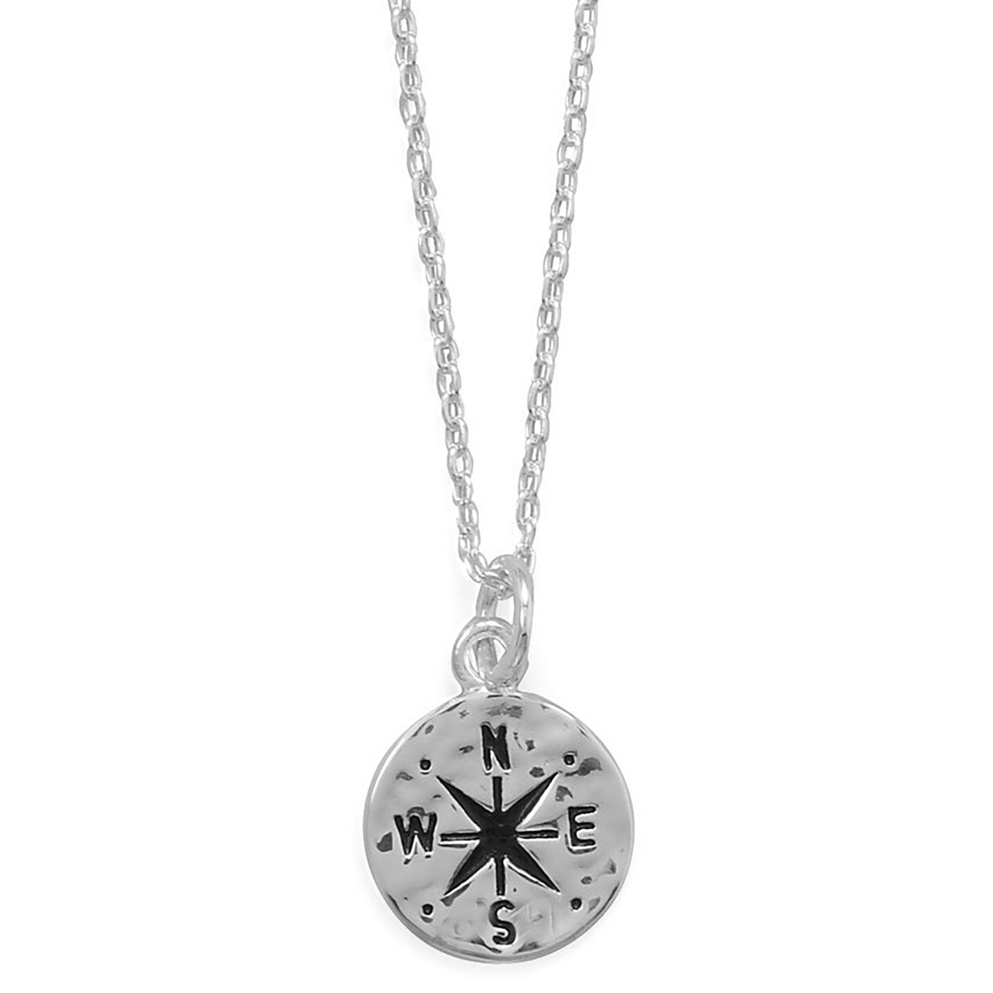 Compass Disk Necklace