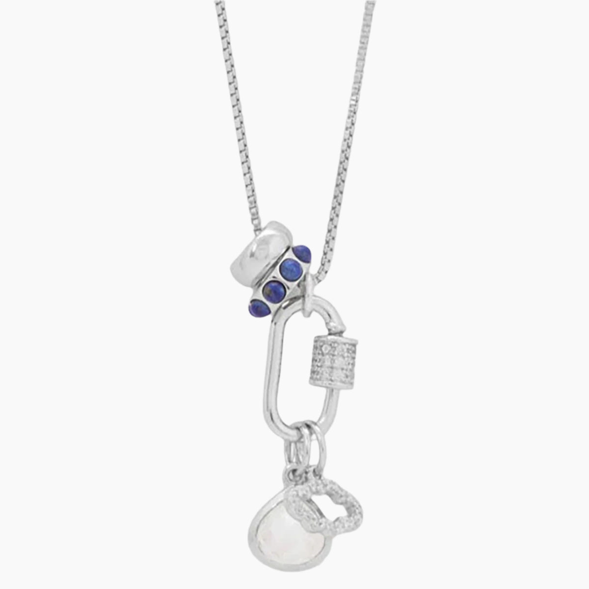 Cool Clouds Design Charm Necklace