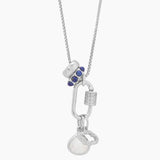 Cool Clouds Design Charm Necklace