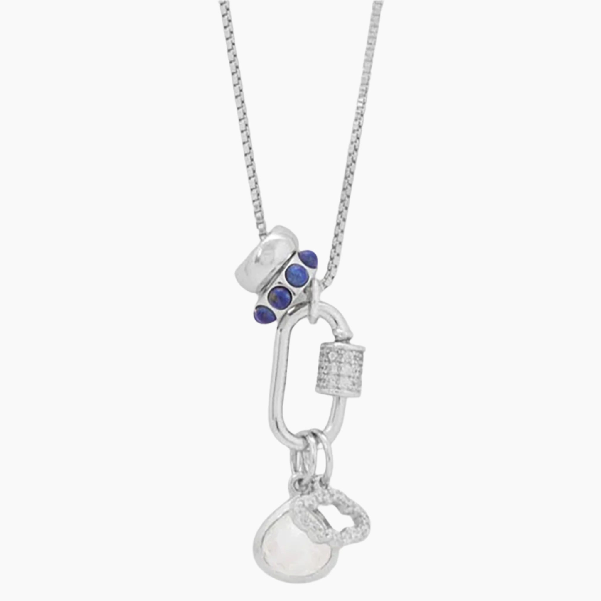 Cool Clouds Design Charm Necklace