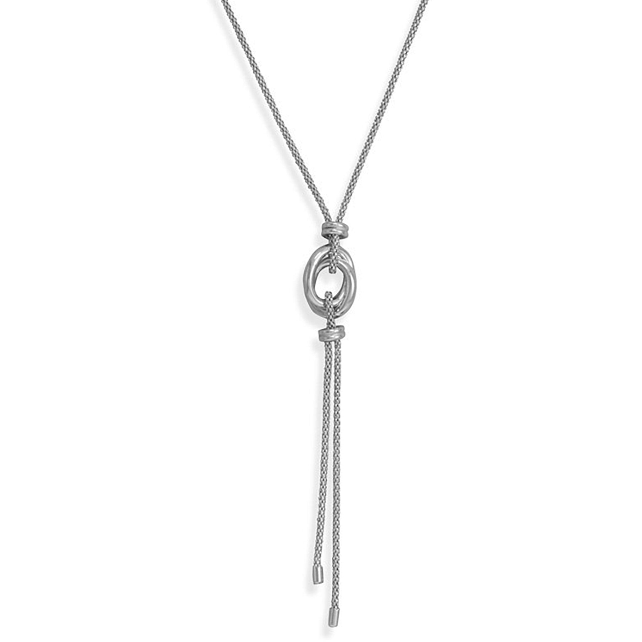 Coreana Chain Lariat Necklace