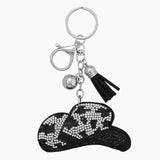 Cowgirl Hat Crystal Bag Charm