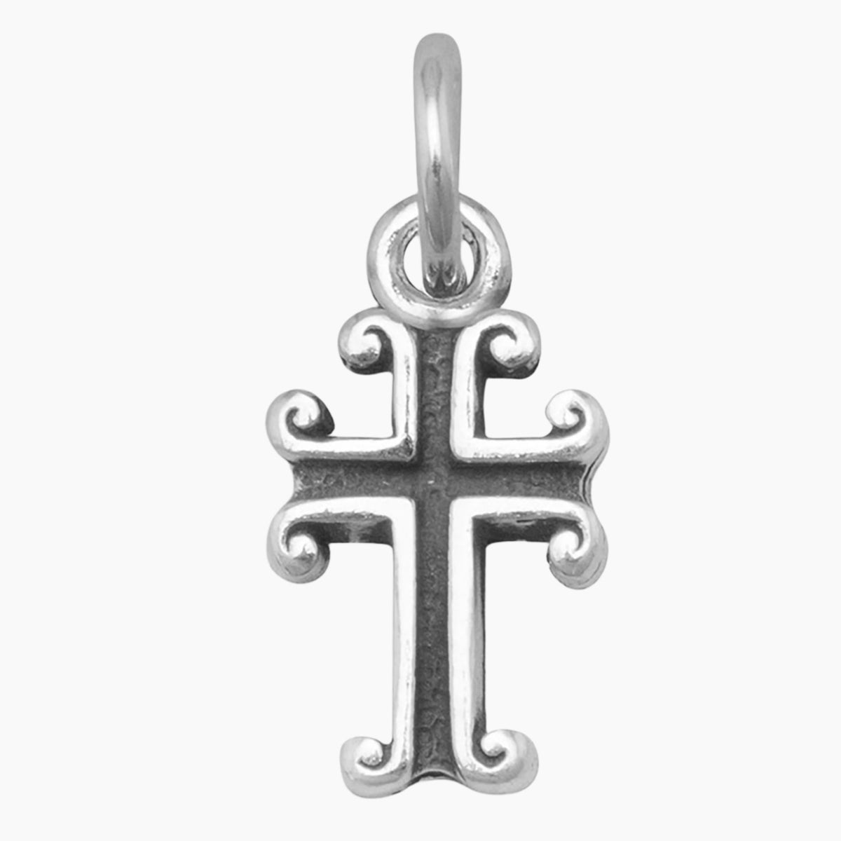 Oxidized Cross Charm