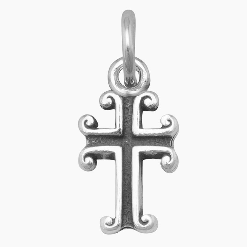 Oxidized Cross Charm
