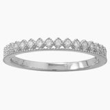 Crown Design Cubic Zirconia Ring