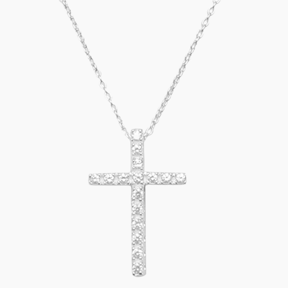 Cubic Zirconia Cross Necklace