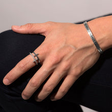 Cubic Zirconia Double Cross Ring On Hand