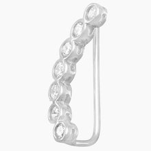Cubic Zirconia Ear Climber Earrings Single