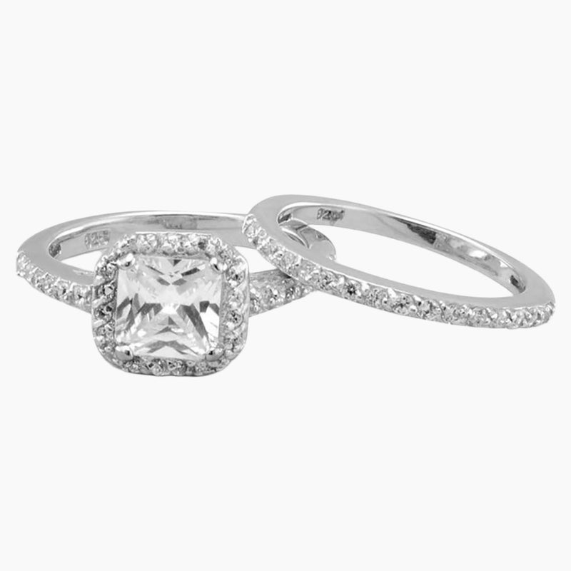 Cubic Zirconia Engagement Style Ring Apart