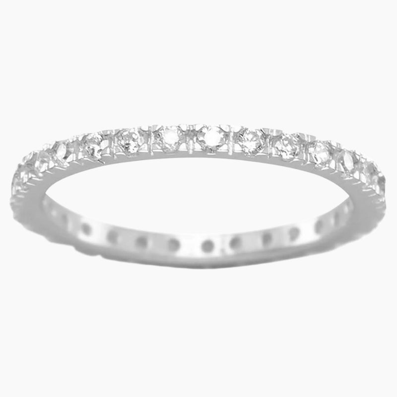Cubic Zirconia Eternity Ring