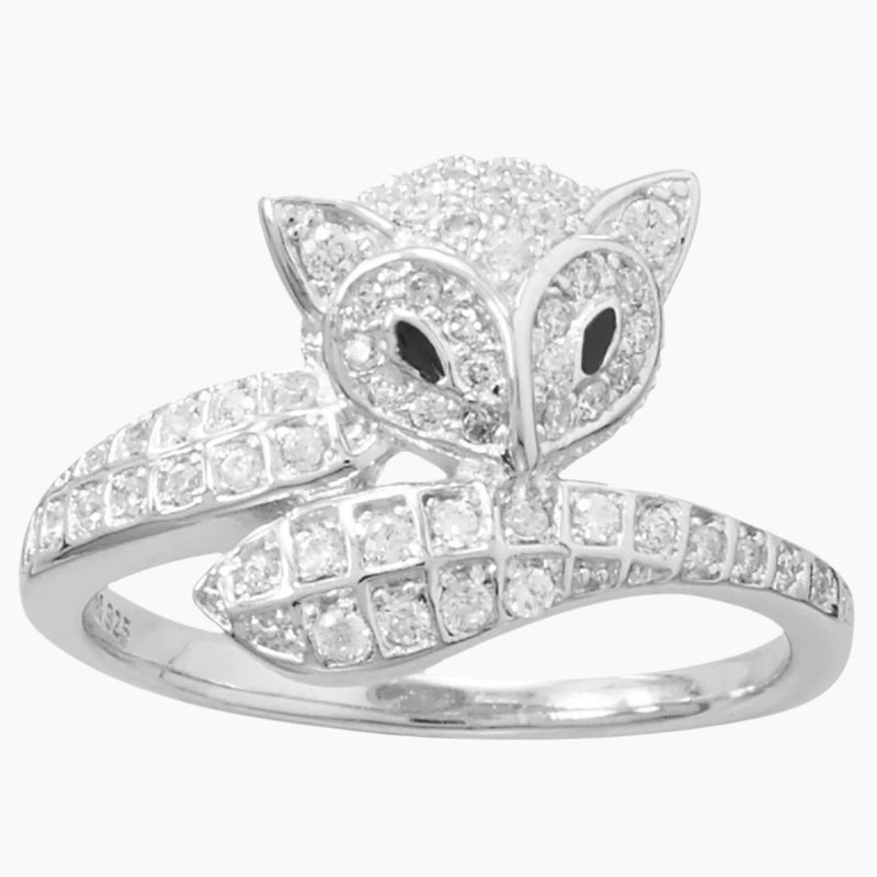 Cubic Zirconia Fox Design Ring