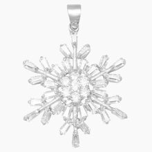 Cubic Zirconia Snowflake Pendant