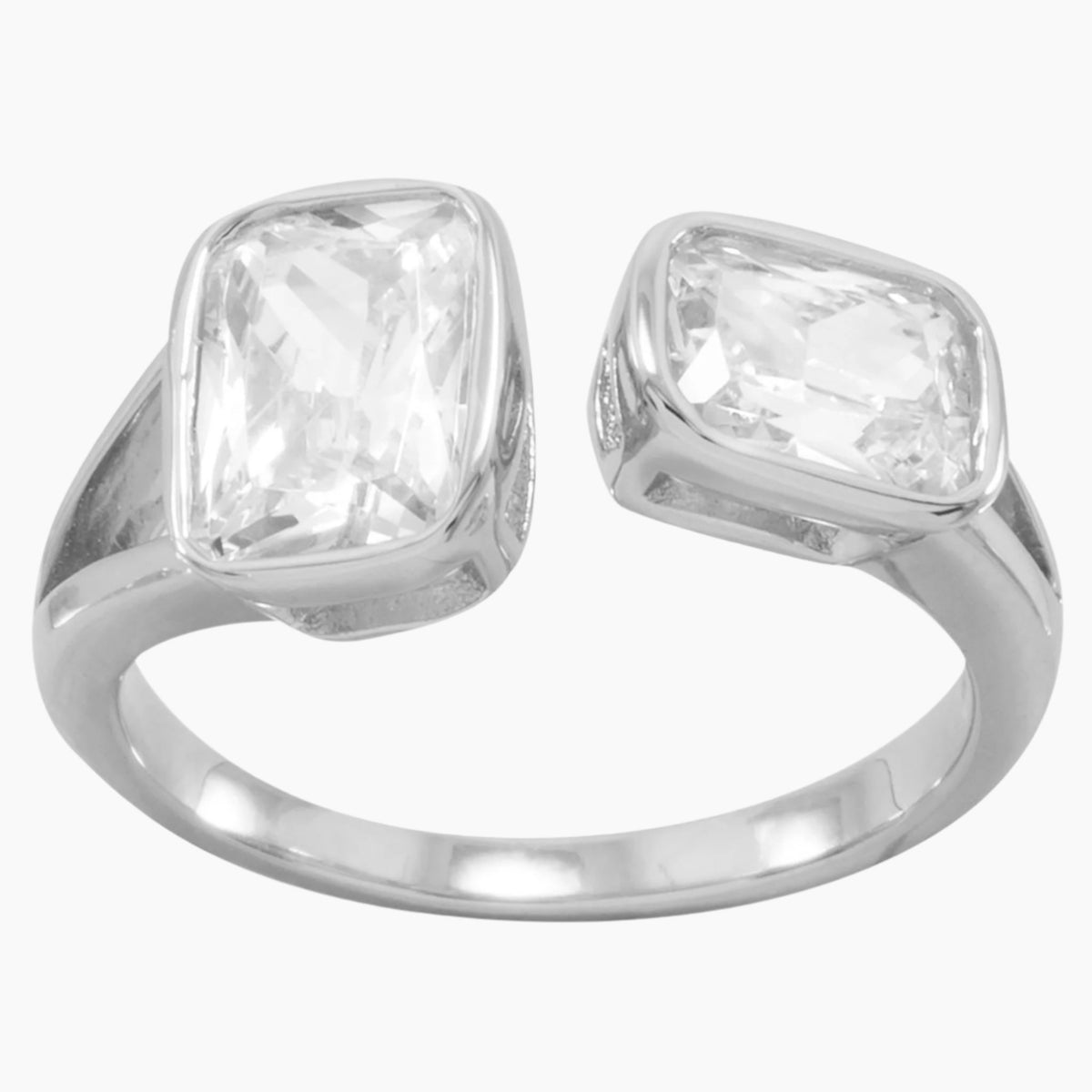 Cubic Zirconia Split Band Ring