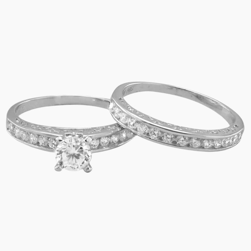 Cubic Zirconia Wedding Set Ring Example