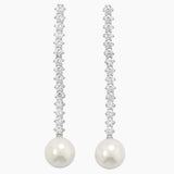 Cubic Zirconia with Pearl Earrings